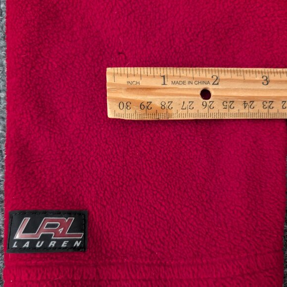 LAUREN RALPH LAUREN Jacket Men's M Red White Black Fleece Zip Track Long‎ Sleeve - Picture 5 of 11